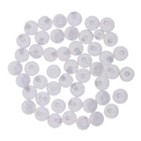 Max 50 Pieces Body Piercing Jewelry Replacement Balls Clear Acrylic  1.2 x 5mm