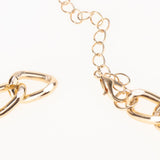 Max Women metal alloy tassel bikini body chain Golden