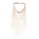 Max Crossover Tassel Body Chain Suit Long Body Chain Necklace Jewelry Gold