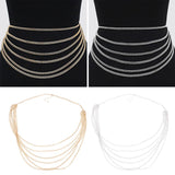 Max Multi-layer Link Waist Bikini Belly Chain Hip Chain Beach Body Jewelry Gold