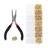 Max Jewelry Making Set Tool Findings Starter Plier Beading Accessories Gold