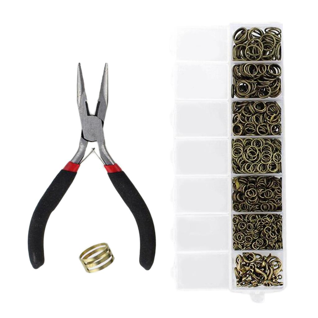 Max Jewelry Making Set Tool Findings Starter Plier Beading Accessories Antique Bronze