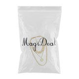 Max Exaggerated Sweater Chain Necklace Chunky Cuban Link Chain with Pendant Gold