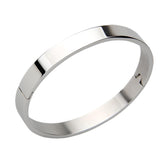 Max Stainless Steel Bracelet Cuff Bangle Round Wristband for Men 8mm Silver