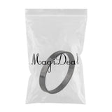 Max Stainless Steel Bracelet Cuff Bangle Round Wristband for Men 8mm Black