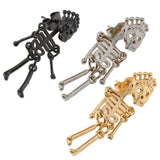 Max Halloween Punk Skull Head Skeleton Earring Stud Party Costume Black