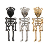 Max Halloween Punk Skull Head Skeleton Earring Stud Party Costume Black