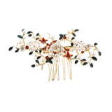 Maxbell 1 Suit Wedding Hair Comb Hairpins Earrings Jewelry Chinese Hair Accessories