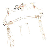 Maxbell 1 Suit Wedding Hair Comb Hairpins Earrings Jewelry Chinese Hair Accessories