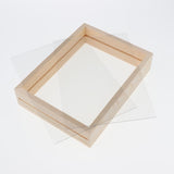 Creative double-sided glass specimen transparent wooden frame 13.7 x 18.8cm