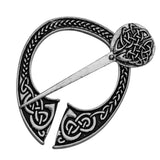 Max Viking Norse Brooch Cloth Fastener Cloak Shawl Scarf Lapel Antique Silver