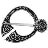 Max Viking Norse Brooch Cloth Fastener Cloak Shawl Scarf Lapel Antique Silver