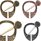 Max Viking Norse Brooch Cloth Fastener Cloak Shawl Scarf Lapel Antique Silver