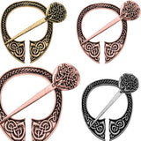Max Viking Norse Brooch Cloth Fastener Cloak Shawl Scarf Lapel Antique Silver