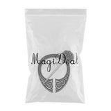 Max Viking Norse Brooch Cloth Fastener Cloak Shawl Scarf Lapel Antique Silver