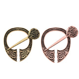 Max Viking Norse Brooch Cloth Fastener Cloak Shawl Scarf Lapel Antique Bronze