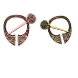 Max Viking Norse Brooch Cloth Fastener Cloak Shawl Scarf Lapel Antique Bronze