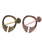 Max Viking Norse Brooch Cloth Fastener Cloak Shawl Scarf Lapel Antique Bronze