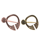Max Viking Norse Brooch Cloth Fastener Cloak Shawl Scarf Lapel Antique Bronze