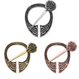 Max Viking Norse Brooch Cloth Fastener Cloak Shawl Scarf Lapel Antique Bronze