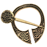 Max Viking Norse Brooch Cloth Fastener Cloak Shawl Scarf Lapel Antique Bronze