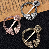 Max Viking Norse Brooch Cloth Fastener Cloak Shawl Scarf Lapel Antique Bronze