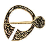 Max Viking Norse Brooch Cloth Fastener Cloak Shawl Scarf Lapel Antique Bronze