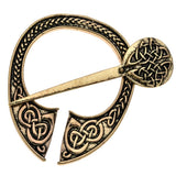 Max Viking Norse Brooch Cloth Fastener Cloak Shawl Scarf Lapel Antique Bronze