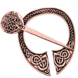 Max Viking Norse Brooch Cloth Fastener Cloak Shawl Scarf Lapel Antique Copper