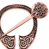 Max Viking Norse Brooch Cloth Fastener Cloak Shawl Scarf Lapel Antique Copper