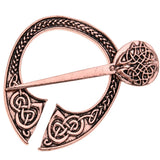 Max Viking Norse Brooch Cloth Fastener Cloak Shawl Scarf Lapel Antique Copper