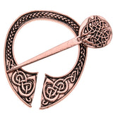 Max Viking Norse Brooch Cloth Fastener Cloak Shawl Scarf Lapel Antique Copper