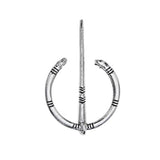 Max Viking Norse Brooch Cloth Fastener Cloak Shawl Scarf Lapel Antique Copper Antique Silver