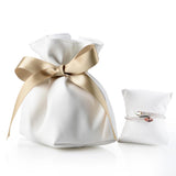 Maxbell Elegant Bracelet Storage Bag, Decorated with Satin Ribbon and Cotton Pillow Gift Package Fashion Jewelry Organizer