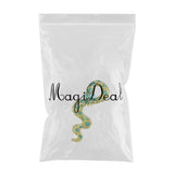 Maxbell Brooch Pin Zodiac Animal Snake Badge  Enamel with CZ Zircons Scarf Clip