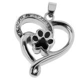 Maxbell Dog Paw Pendant Urn Necklace Ashes Keepsake Memorial Heart for Beloved One