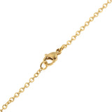 Max Stereoscopic Pendant Necklace Cartoon Family Shape Neck Chain Golden
