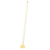 Max Stereoscopic Pendant Necklace Cartoon Family Shape Neck Chain Golden