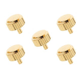 Max 5PCS Steel Watch Crown Golden Gold 5mm