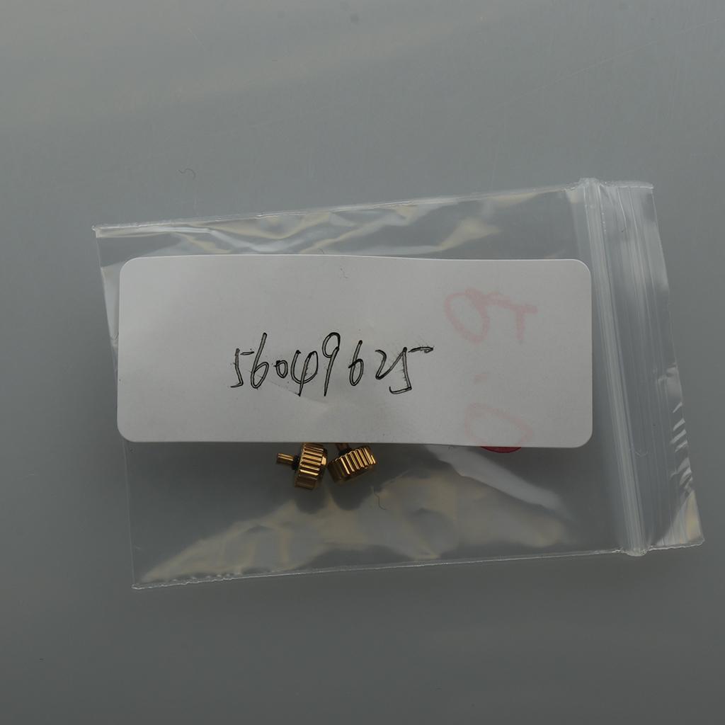 Max 5PCS Steel Watch Crown Golden Gold 5mm