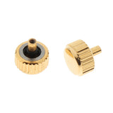 Max 5PCS Steel Watch Crown Golden Gold 5mm