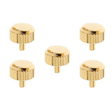 Max 5PCS Steel Watch Crown Golden Gold 5mm