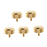 Max 5PCS Steel Watch Crown Golden Gold 6mm