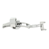 Max Stainless Steel Clasp Strap for Watch Double Push Button  14 Silver