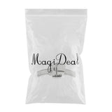 Max Stainless Steel Clasp Strap for Watch Double Push Button  14 Silver