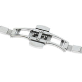 Max Stainless Steel Clasp Strap for Watch Double Push Button  14 Silver