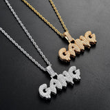 Max Vintage Necklace with Punk GANG  Dripping Letter Pendant Women Jewel Golden