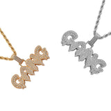 Max Vintage Necklace with Punk GANG  Dripping Letter Pendant Women Jewel Golden