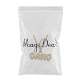 Max Vintage Necklace with Punk GANG  Dripping Letter Pendant Women Jewel Golden