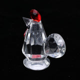 Max Crystal Animal Ornaments Glass Table Centerpiece for Home Decor Chicken